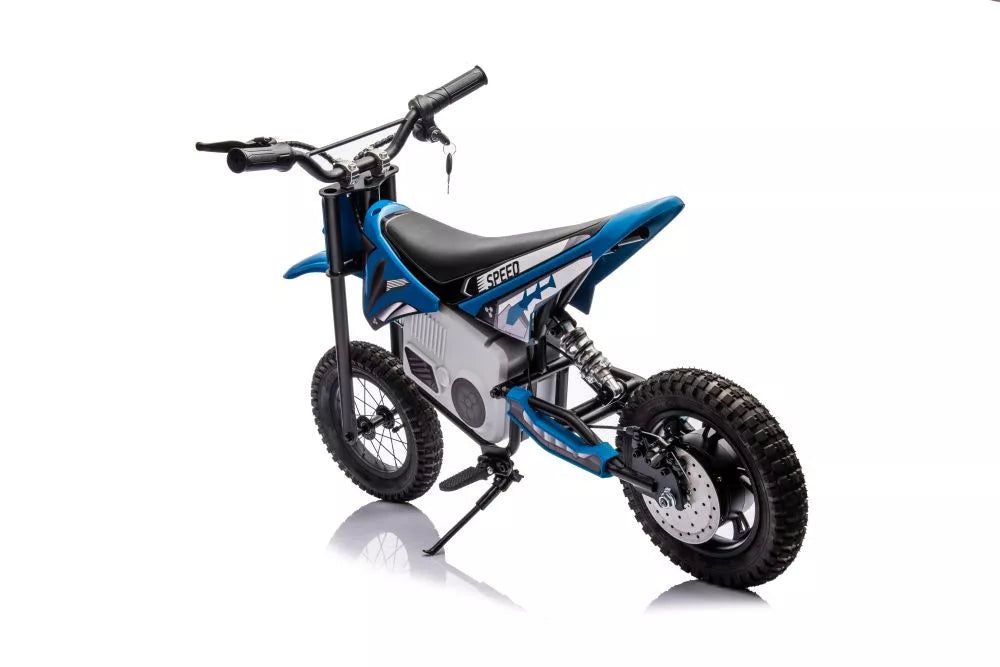 Vaikiškas elektrinis motociklas, 350W, 2x18V9Ah, 8–15 km/h, nuo 6 metų, chaki
