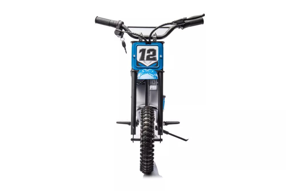 Vaikiškas elektrinis motociklas, 350W, 2x18V9Ah, 8–15 km/h, nuo 6 metų, chaki