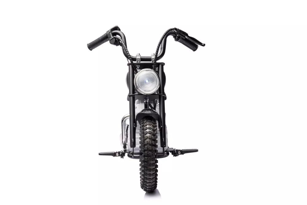 Vaikiškas elektrinis motociklas, 36 V, 350 W, juodas