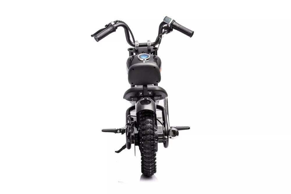 Vaikiškas elektrinis motociklas, 36 V, 350 W, juodas