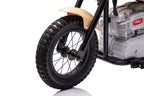 Vaikiškas elektrinis motociklas, 36 V, 7 km/h, baltas