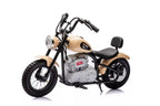 Vaikiškas elektrinis motociklas, 36 V, 7 km/h, baltas