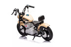 Vaikiškas elektrinis motociklas, 36 V, 7 km/h, baltas