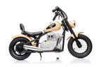 Vaikiškas elektrinis motociklas, 36 V, 7 km/h, baltas