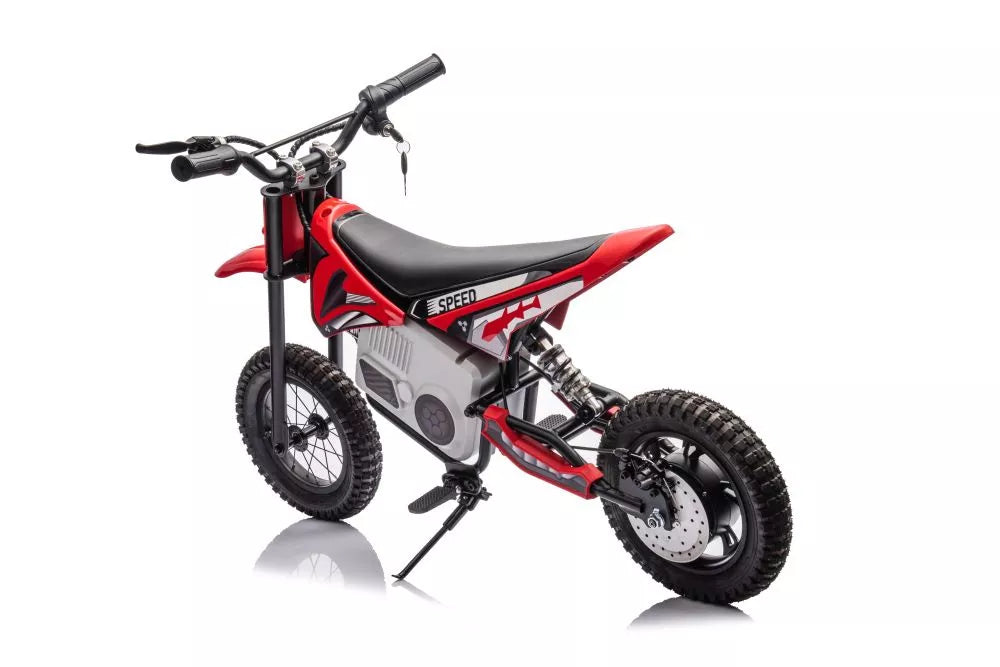 Vaikiškas elektrinis motociklas, 36V, 15 km/h, chaki