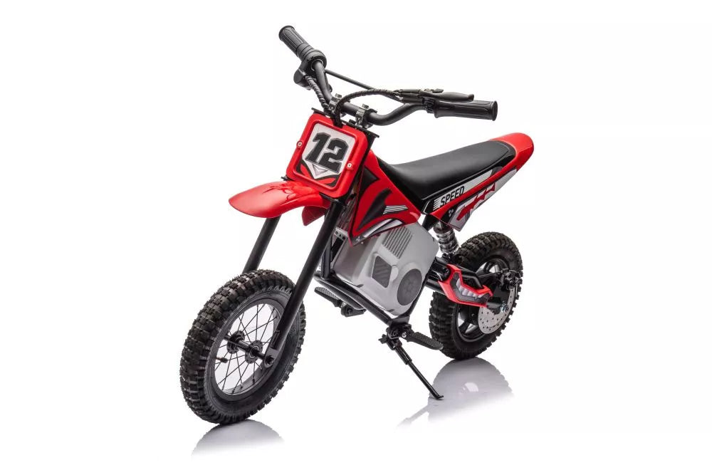 Vaikiškas elektrinis motociklas, 36V, 15 km/h, chaki