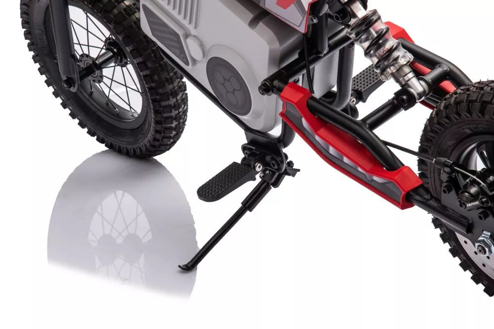 Vaikiškas elektrinis motociklas, 36V, 15 km/h, chaki