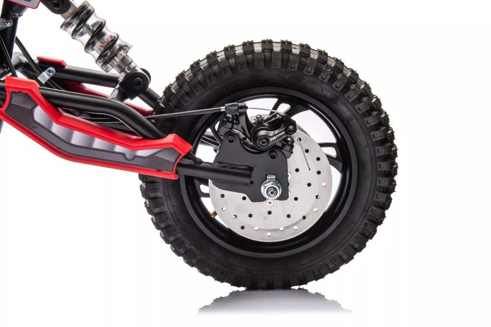 Vaikiškas elektrinis motociklas, 36V, 15 km/h, chaki