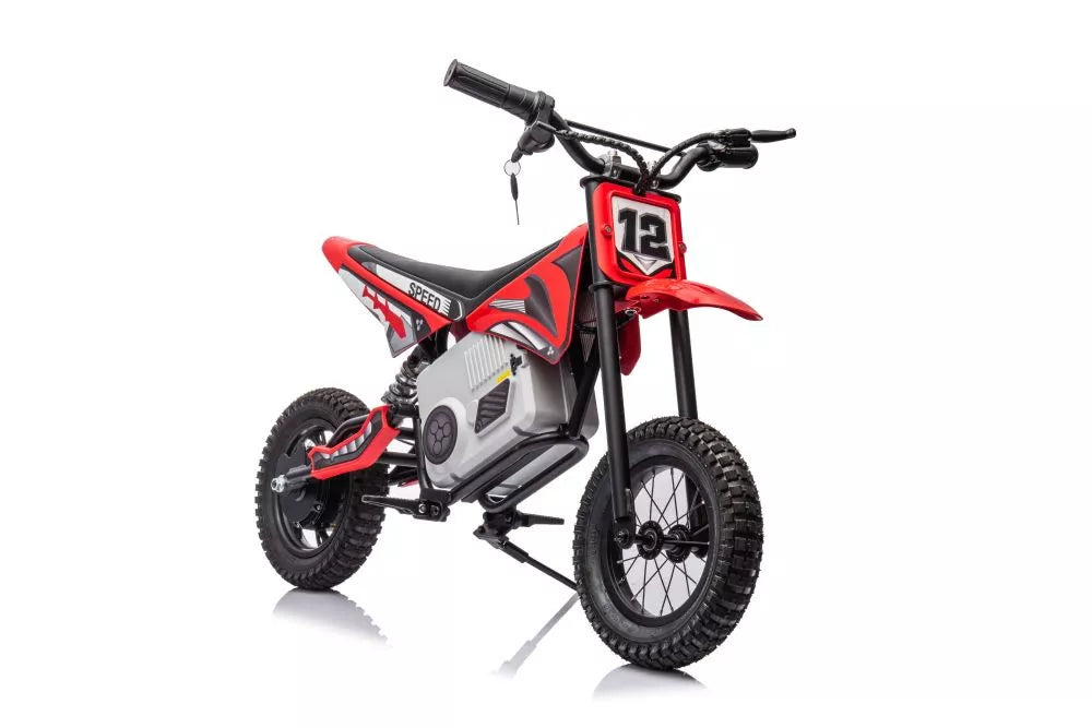 Vaikiškas elektrinis motociklas, 36V, 15 km/h, chaki