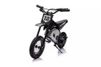 Vaikiškas elektrinis motociklas, 36V, 350W, iki 15km/h, minkšta sėdynė, chaki spalvos