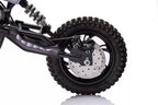Vaikiškas elektrinis motociklas, 36V, 350W, iki 15km/h, minkšta sėdynė, chaki spalvos