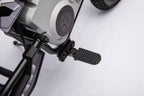 Vaikiškas elektrinis motociklas, 36V, 350W, iki 15km/h, minkšta sėdynė, chaki spalvos
