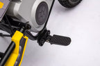 Vaikiškas elektrinis motociklas, 36V, 350W, su pripučiamais ratais, chaki spalvos