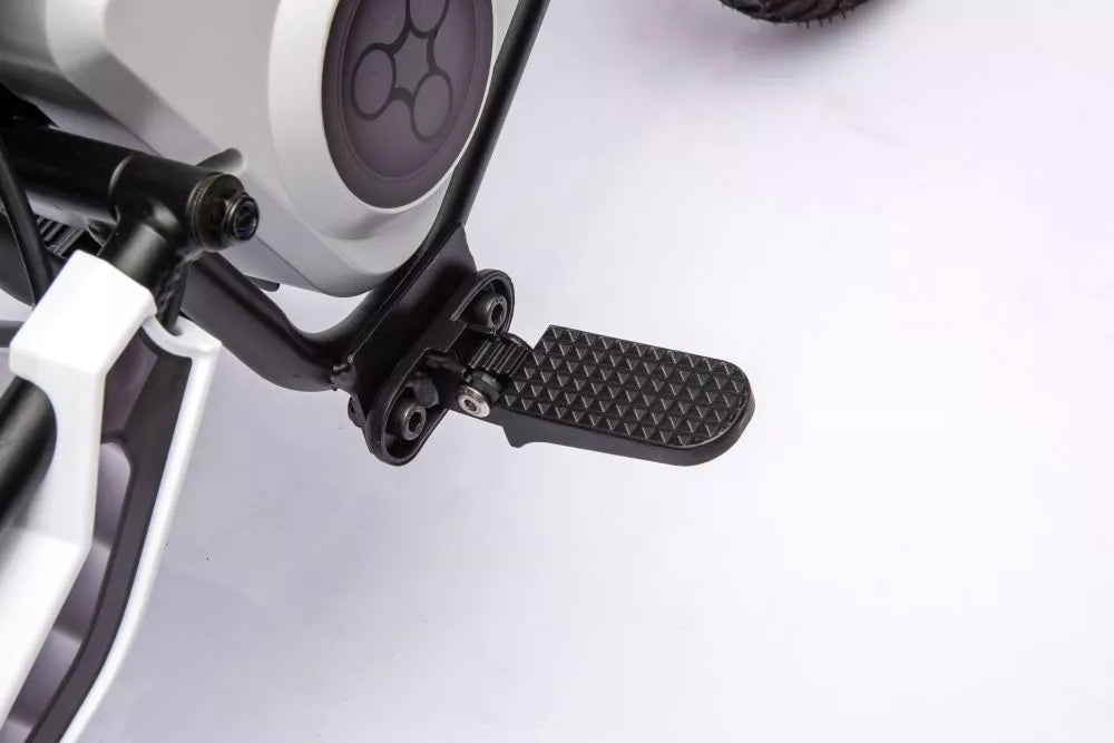 Vaikiškas elektrinis motociklas, 36V, 350W, su pripučiamais ratais, chaki
