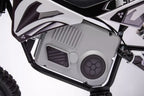 Vaikiškas elektrinis motociklas, 36V, 350W, su pripučiamais ratais, chaki