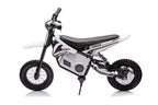 Vaikiškas elektrinis motociklas, 36V, 350W, su pripučiamais ratais, chaki