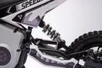 Vaikiškas elektrinis motociklas, 36V, 350W, su pripučiamais ratais, chaki