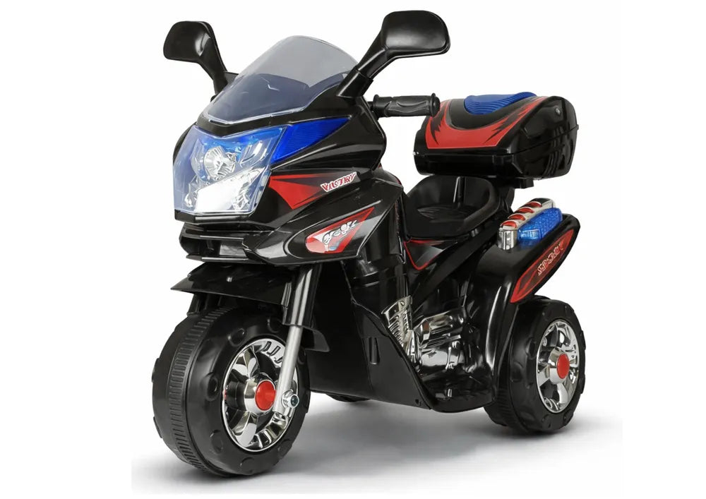 Vaikiškas elektrinis motociklas, 6 V, juodas