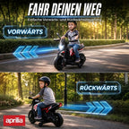 Schema, rodanti motociklo valdymą važiuojant pirmyn ir atgal