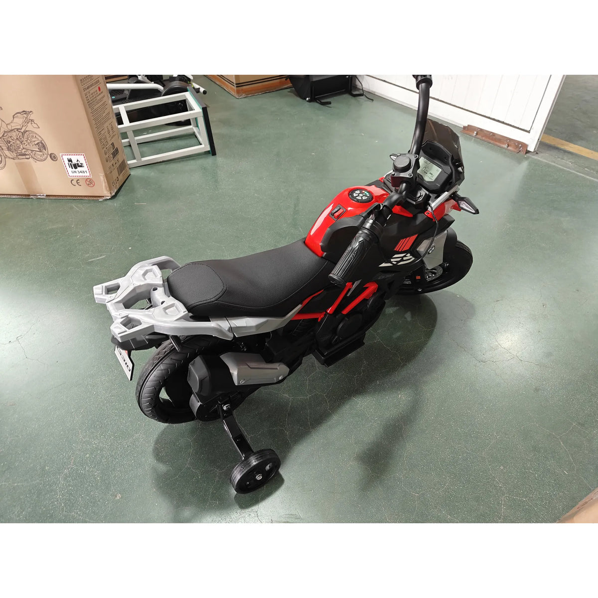 Vaikiškas elektrinis motociklas BMW, 12 V, 35 W, iki 6 km/h