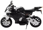 Vaikiškas elektrinis motociklas BMW S1000RR, 12 V, 3–6 km/h, baltas
