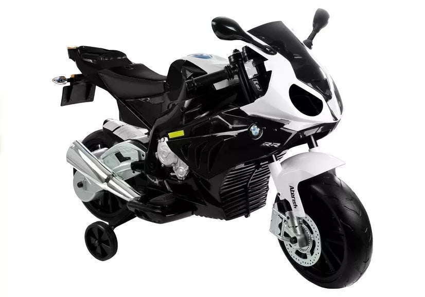 Vaikiškas elektrinis motociklas BMW S1000RR, 12 V, 3 metų+, juodas
