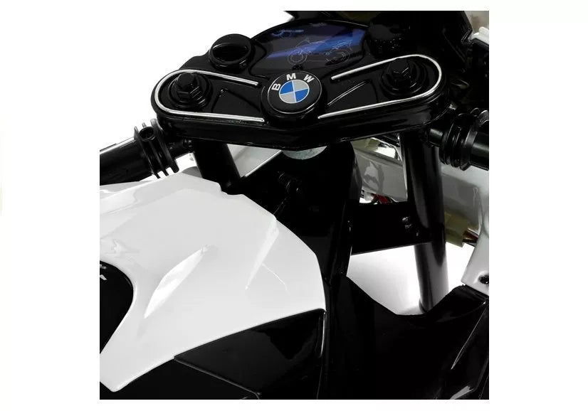 Vaikiškas elektrinis motociklas BMW S1000RR, 12 V, 3 metų+, juodas