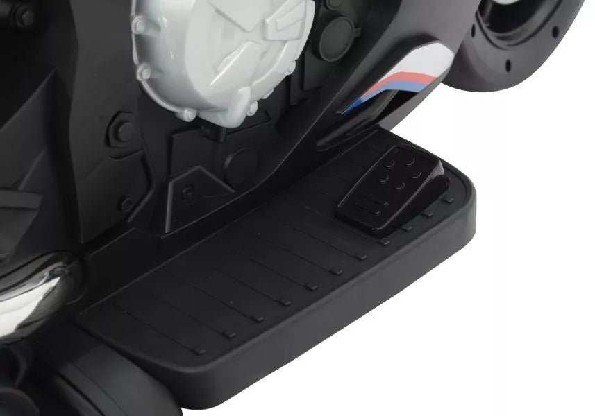 Vaikiškas elektrinis motociklas BMW S1000RR, 12 V, baltas