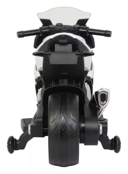 Vaikiškas elektrinis motociklas BMW S1000RR, 12 V, baltas