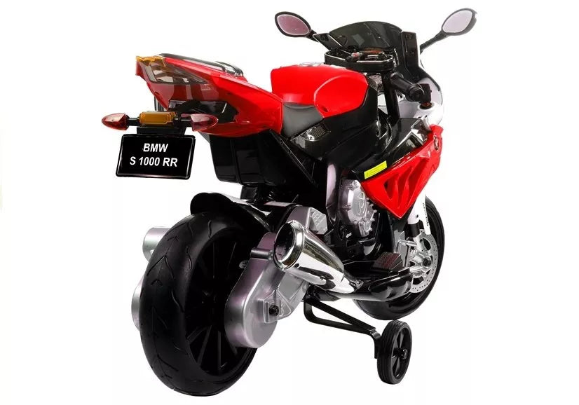 Vaikiškas elektrinis motociklas BMW S1000RR, 12V, 3-6 km/h, raudonas