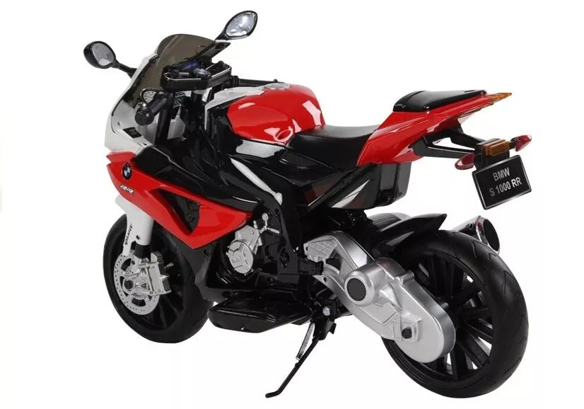 Vaikiškas elektrinis motociklas BMW S1000RR, 12V, 3-6 km/h, raudonas