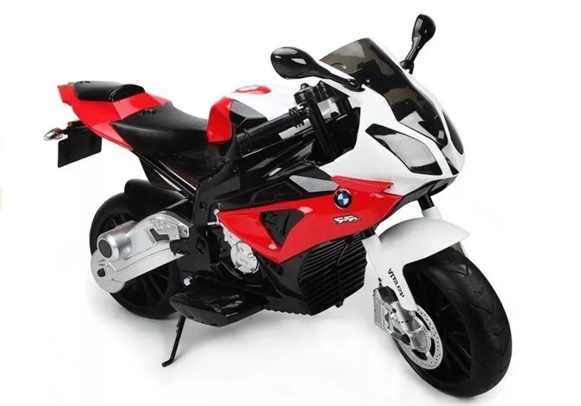 Vaikiškas elektrinis motociklas BMW S1000RR, 12V, 3-6 km/h, raudonas