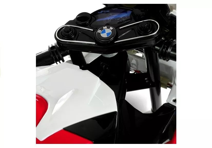 Vaikiškas elektrinis motociklas BMW S1000RR, 12V, 3-6 km/h, raudonas