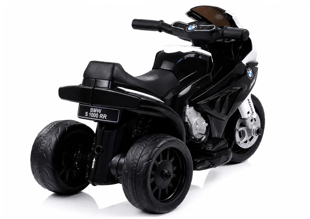 Vaikiškas elektrinis motociklas BMW S1000RR, 6 V, juodas