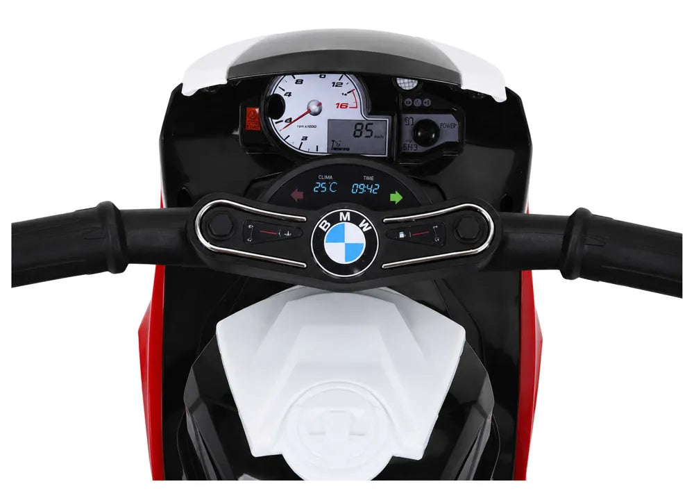 Vaikiškas elektrinis motociklas BMW S1000RR, 6 V, raudonas