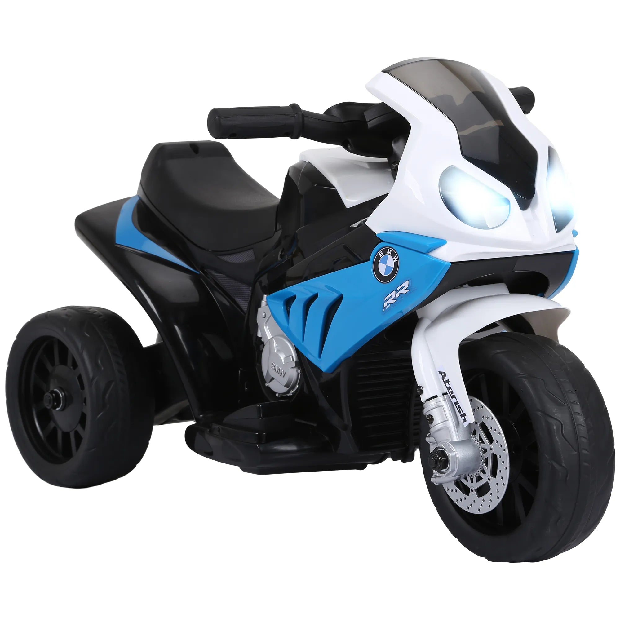 Vaikiškas elektrinis motociklas BMW S1000RR 6V, 18–36 mėn. vaikams, mėlynas