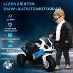 Vaikiškas elektrinis motociklas BMW S1000RR 6V, 18–36 mėn. vaikams, mėlynas