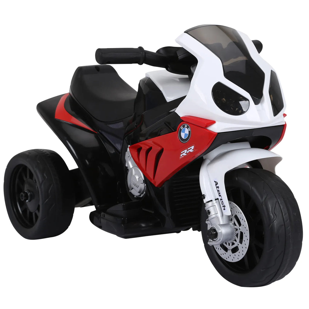 Vaikiškas elektrinis motociklas BMW S1000RR iki 20 kg, 18-36 mėn. vaikams, raudonas