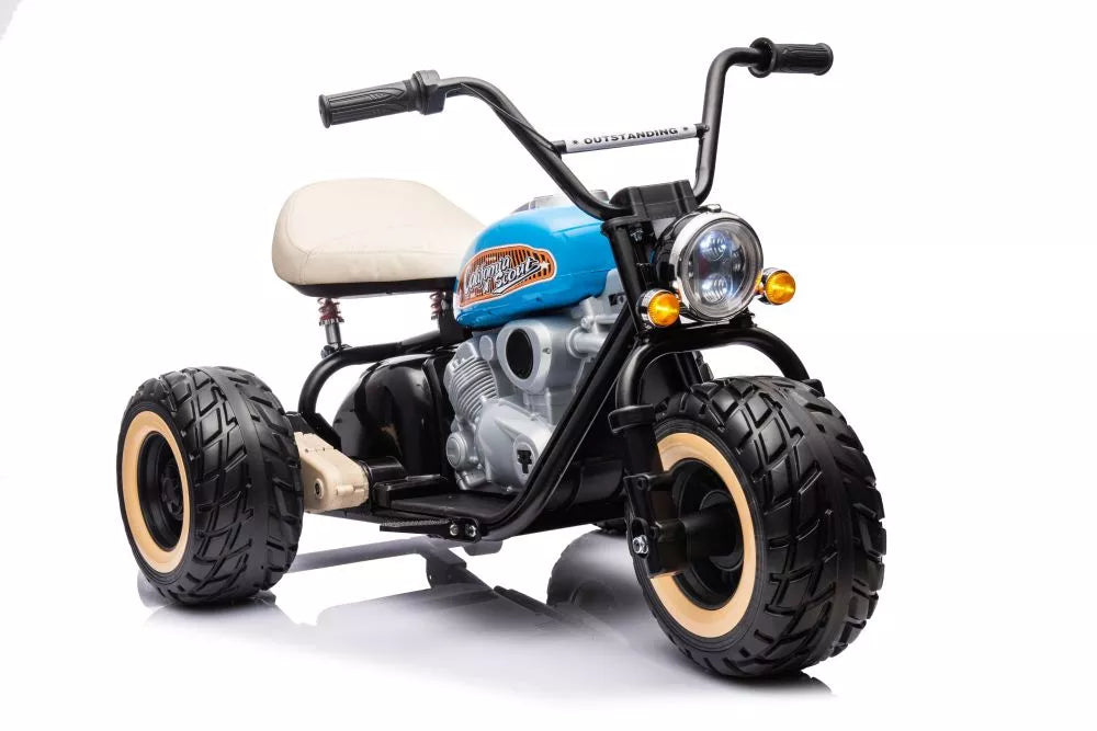 Vaikiškas elektrinis motociklas California Scout, 24 V, juodas
