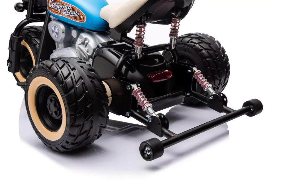 Vaikiškas elektrinis motociklas California Scout, 24 V, juodas