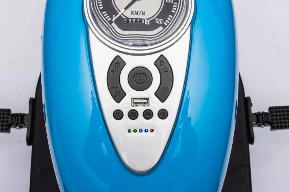 Vaikiškas elektrinis motociklas California Scout, 24 V, juodas