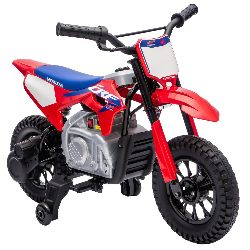 Vaikiškas elektrinis motociklas HONDA CRF 450R, 12 V, 35 W, su galine pakaba