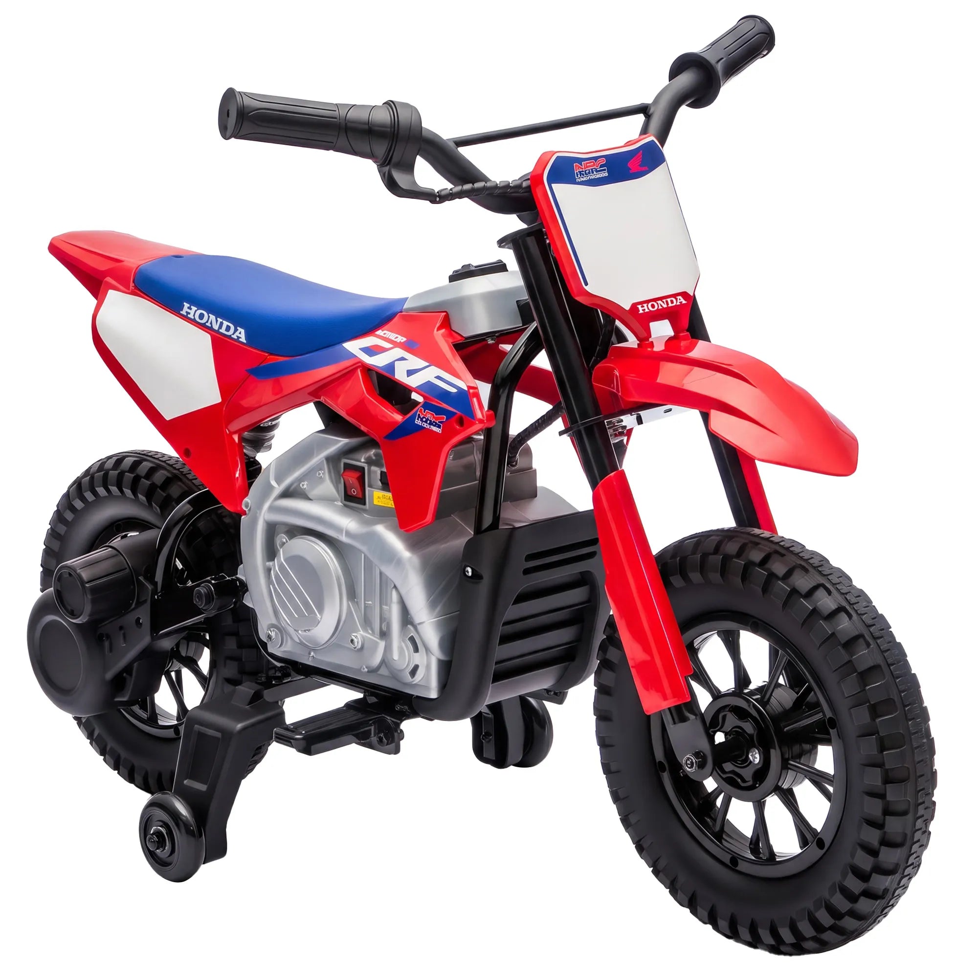 Vaikiškas elektrinis motociklas HONDA CRF 450R, 12 V, 35 W, su galine pakaba
