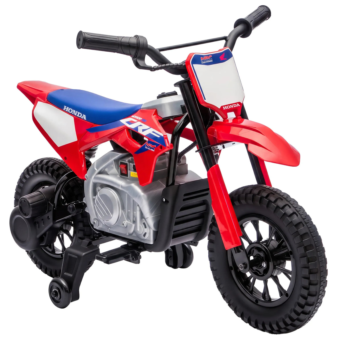 Vaikiškas elektrinis motociklas HONDA CRF 450R, 12 V, 35 W, su galine pakaba