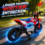 Vaikiškas elektrinis motociklas HONDA CRF 450R, 12 V, 35 W, su galine pakaba
