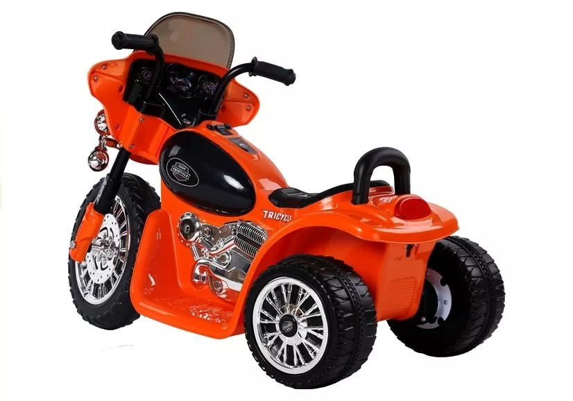 Vaikiškas elektrinis motociklas Leantoys Motor, 6 V, oranžinis