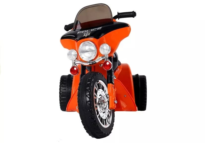 Vaikiškas elektrinis motociklas Leantoys Motor, 6 V, oranžinis