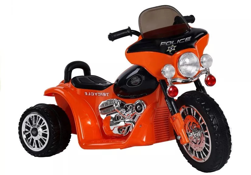 Vaikiškas elektrinis motociklas Leantoys Motor, 6 V, oranžinis