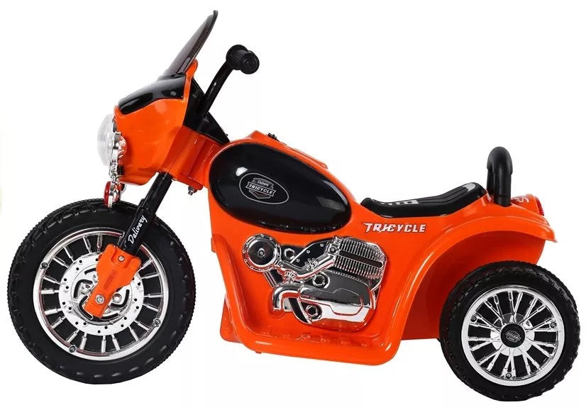 Vaikiškas elektrinis motociklas Leantoys Motor, 6 V, oranžinis