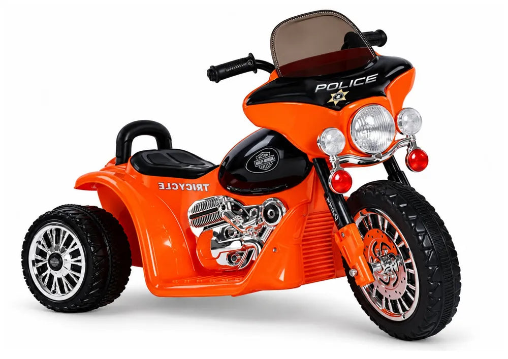 Vaikiškas elektrinis motociklas Leantoys Motor, 6 V, oranžinis